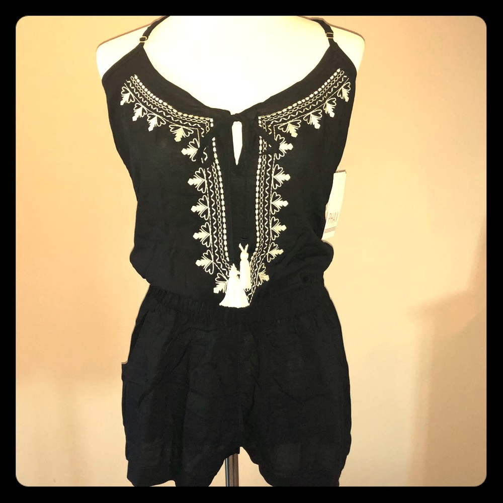 Cotton shorts romper size medium